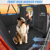 Dog Car Seat Cover for Back Seat, Hard Bottom - XL - For Full Size Truck / Full Size SUV / Matte Black - image 2