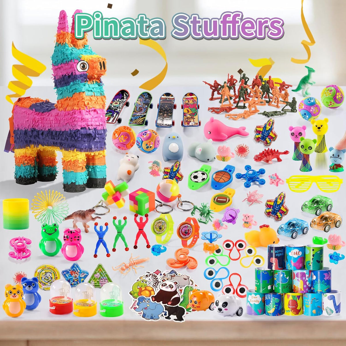 Yutin 300 piece party favor toy assortment for kids goodie bags and treasure boxes - view 2