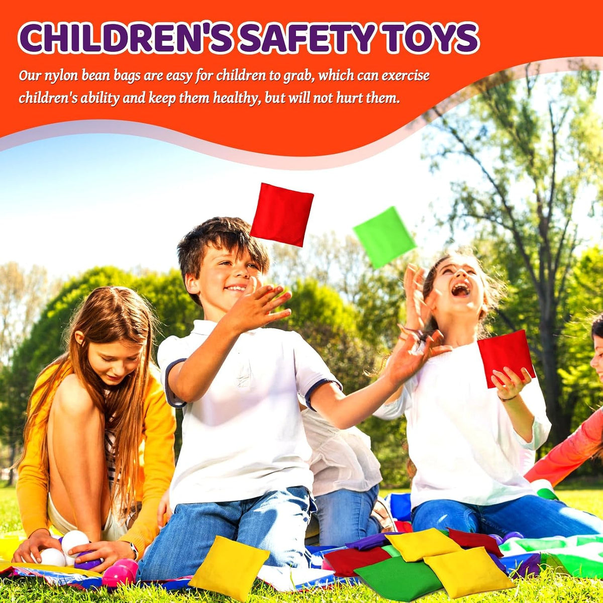 Small Colorful Nylon Bean Bags for Hand Toss Games - 4.7in-15 Pcs - image 4