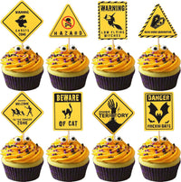 Rsstarxi 24 Have a Killer Birthday glitter horror cupcake toppers - view 2