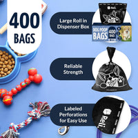 Reli. Dog Poop Bags, Black, 9x13" - image 4