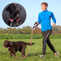 Ladoogo Reflective Dog Collar Padded with Soft Neoprene - Pink / Medium - image 4