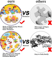 LELEMON Halloween jigsaw puzzle for kids with pumpkins and bats in tin box - view 22