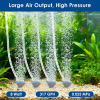 AquaMiracle Quiet Aquarium Air Pump Adjustable Airflow 200/317/475GPH – Essentials for Fish - For Tanks up to 800 Gal - image 4