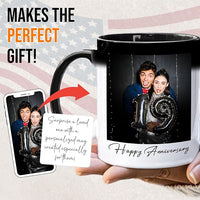 Custom Magic Mug Personalized Photo Coffee Mugs 11 Oz Customize Color Changing Cup with Photo Text Image Logo Ceramic Cups Gifts for Men Women Dad Mom Family Best Friend