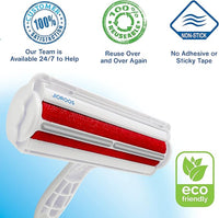 Pet Hair Remover - Reusable Cat and Dog Hair Remover for Furniture, Couch, Carpet, Clothes, Car Seats or Bedding - Portable Lint Rollers, Self-Cleaning Base Dog and Cat Fur Removal Tool