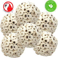 Bonka Bird Toys 2117 Pk6 Sola Atta Balls Foot Talon Craft Part Parrot - Pk-6 Sola Atta Balls - image 2