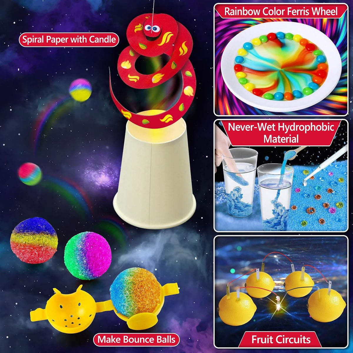 UNGLINGA 70 Lab Experiments Science Kits for Kids Chemistry Set Toys – Fun for Kids & Family - Science kits with 210 experiments - image 3