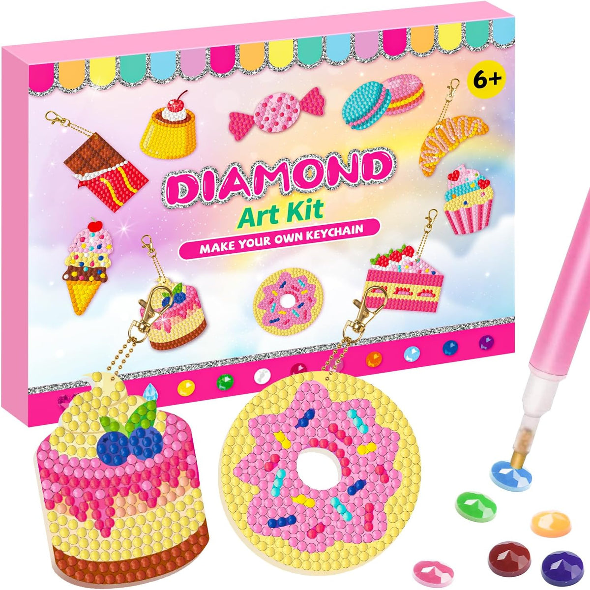 Labeol Diamond Art Kits for kids 5D Diamond Creat Your Own GEM - Dessert
