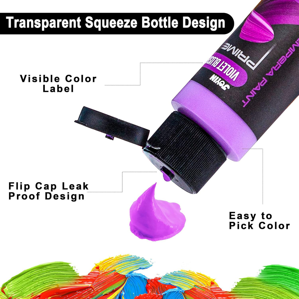 JOYIN Washable Tempera Paint Set for Kids 42PCS - 2 Fl Oz (Pack of 12) - image 3