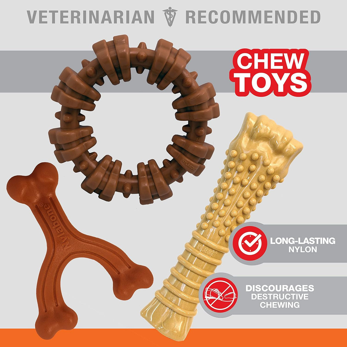 Nylabone Power Chew Customer Favorites Dog Chew Toys - Large / Bundle - image 3