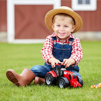 ToylandⓇ Friction Powered Farm Tractor with Opening Bonnet - Red - image 3