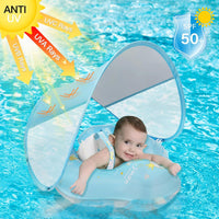 LOOWARTS baby pool float with UPF 50+ sun canopy and safety seat - view 3