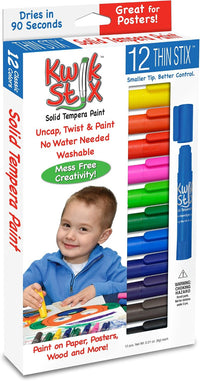 Kwik Stix Solid Tempera Paints, Thin Stix Paint Pens - image 2