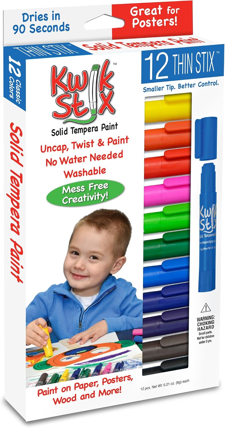 Kwik Stix Solid Tempera Paints, Thin Stix Paint Pens - image 2