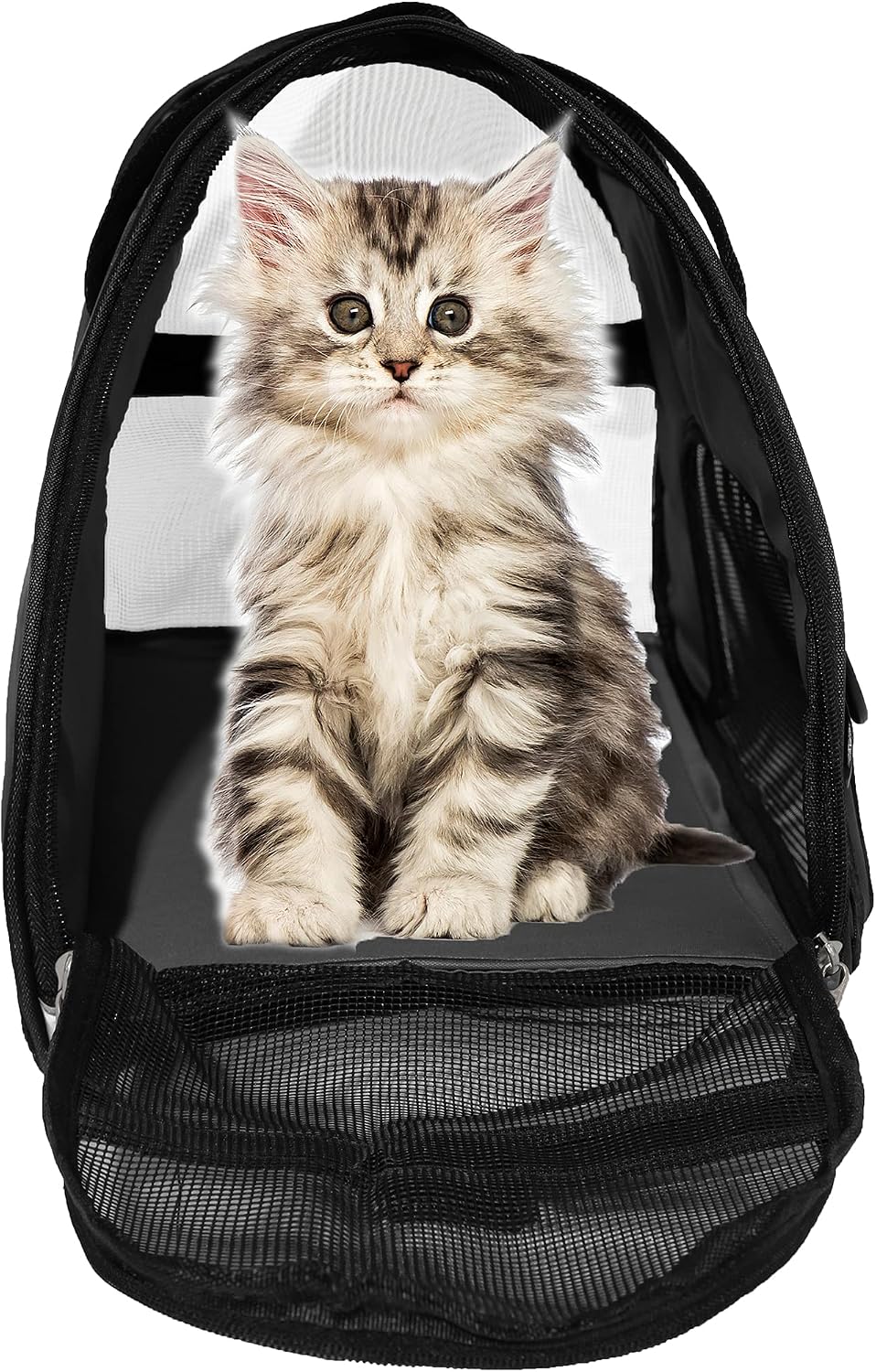 MuchL Cat Carrier for Cats Soft-Sided Travel Pat Carrier for Cat - Medium-Black - image 2