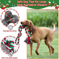 Aitmexcn Large Dog Toys for Aggressive Chewers - 7 Pack Christmas-Large - image 3