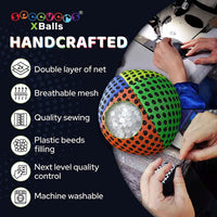 speevers Juggling Balls for Beginners and Professionals Set of 3 - Orange Green Yellow Blue / 4.2 oz - image 4
