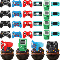 ZHUOWEISM 36 video game cupcake toppers with game controller designs - view 4