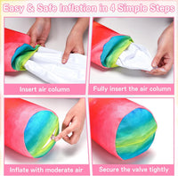 PARENTSWELL inflatable pool noodles 2-pack with flamingo and leaf covers - view 13