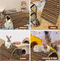 kathson Wooden Hamster Bridge - L (20.0 x 11.8 inches) - image 3