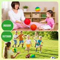 Soft Sports Balls for Kids - 7 Inflatable Balls 5" - image 4