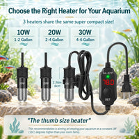 Thumb-Sized 10W Super Mini Aquarium Betta Heater for 1-2 Gallon Small - For Tanks ≤ 4 Gal - image 3