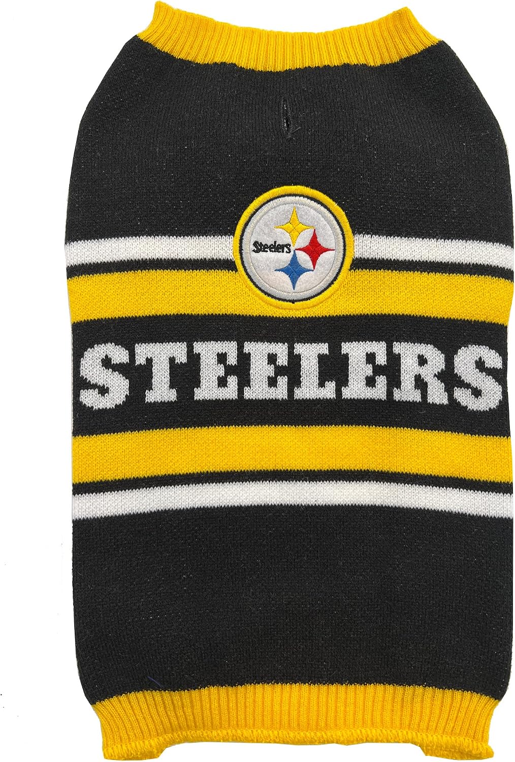 Pets First NFL Chicago Bears Dog Sweater - Small / Pittsburgh Steelers