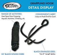 SZCO Supplies Grappling Hook with Cord – Essentials for Reptiles And Amphibians - image 2