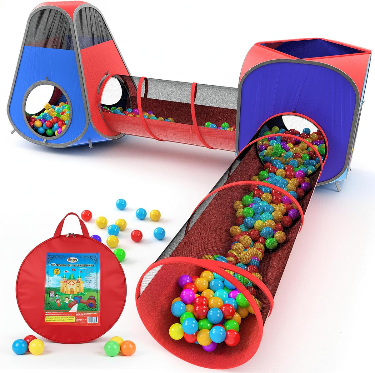 Playz 4pc Kids pop up Play Tent