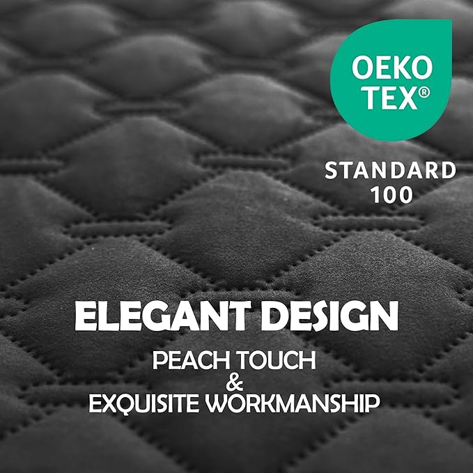 gogobunny 100% Double Sided Waterproof Dog Blanket Soft Pet Bed Cover Reversible Protect Furniture Couch Sofa Car for Puppy Large Dog Cat (Dark Charcoal/Light Charcoal, 30x90 Inch (Pack of 1))