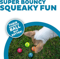 Outward Hound Squeaker Ballz Tennis Ball Dog Toy, 2.5", 4‑Pack - Multi Squeaker Balls / X-Small / 4-Pack - image 2