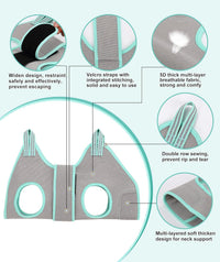 Dog Grooming Hammock Harness, Small Dog Groming Sling - S (30 LB Max) Silver Grey 6-13in - image 2