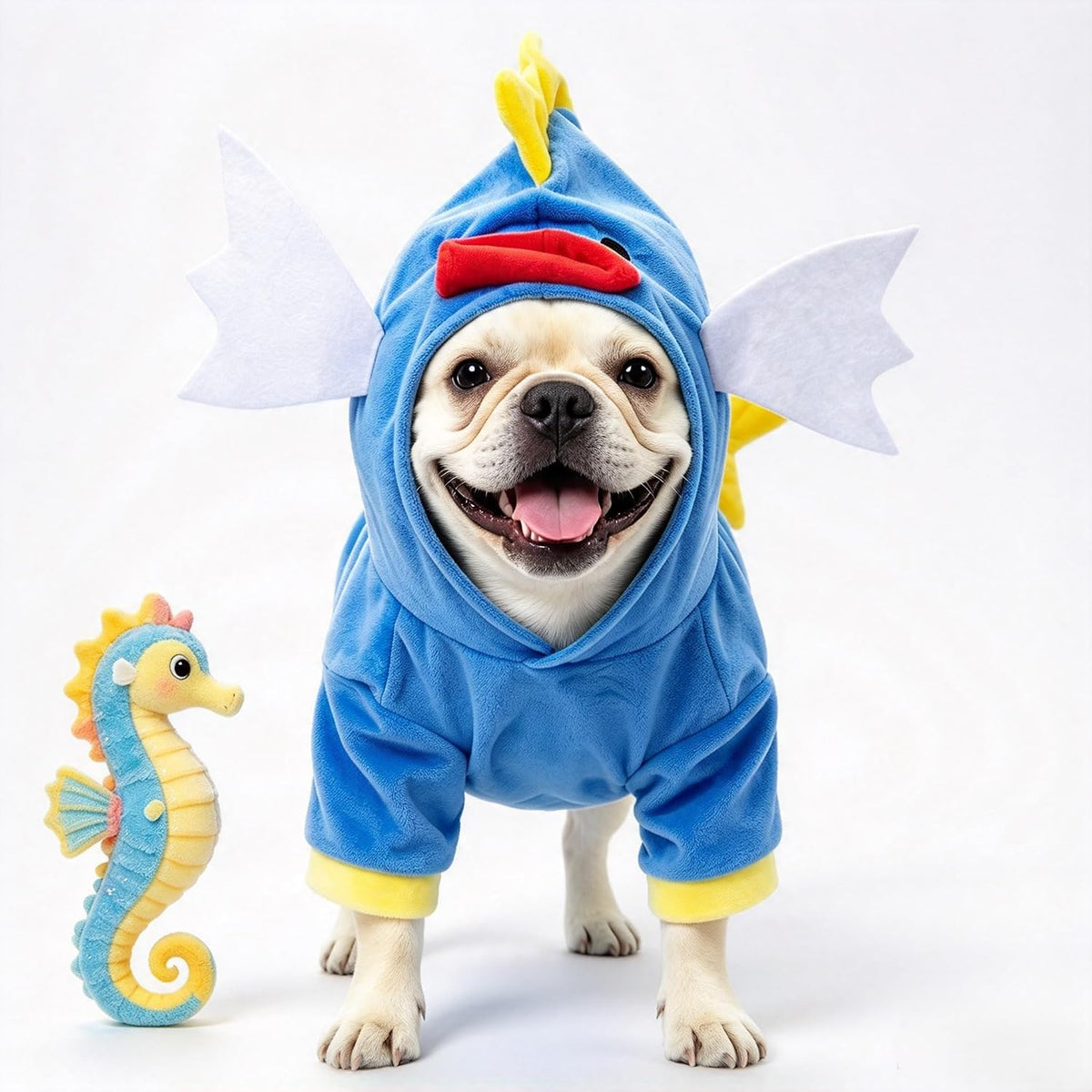 Dog Halloween Scissors Style Doll Costume Pet Christmas Cosplay - Sea Horse / Small