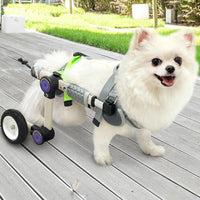 Dog Wheelchair for Back Legs, Adjustable Mobility Cart for Dog – Essentials for Dogs - White 3XS for 3-6.6lb