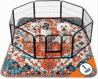 PUPIBOO Washable Pee Pads for Dogs and Cats - Colorful Medallion / 72 x 72 Inch (Pack of 1)