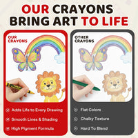 Lucky Art Crayonology bulk crayons, 20 individually wrapped 4-packs of red, yellow, blue and green - view 16