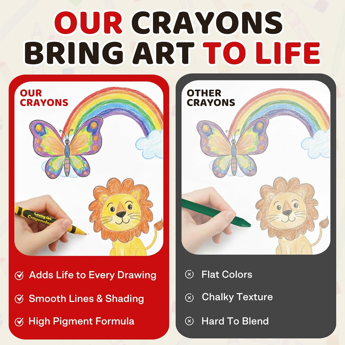Lucky Art Crayonology bulk crayons, 20 individually wrapped 4-packs of red, yellow, blue and green - view 16