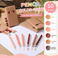 Ctosree mini colored pencils in kraft boxes, 6 natural wood pencils per box - view 7