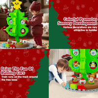 Handwell my first Christmas tree for toddlers with roly poly toys, trains and tracks - view 8