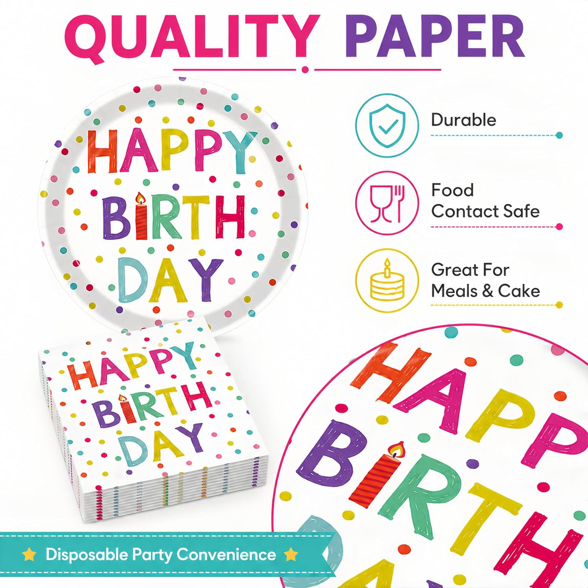 40 Pcs Basketball Plates and Napkins Set - Birthday - image 4
