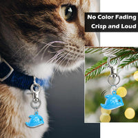 Cat Bell 2 Pack, Pet Collar Bells for Cats and Dogs - Dolphin / Small - image 2