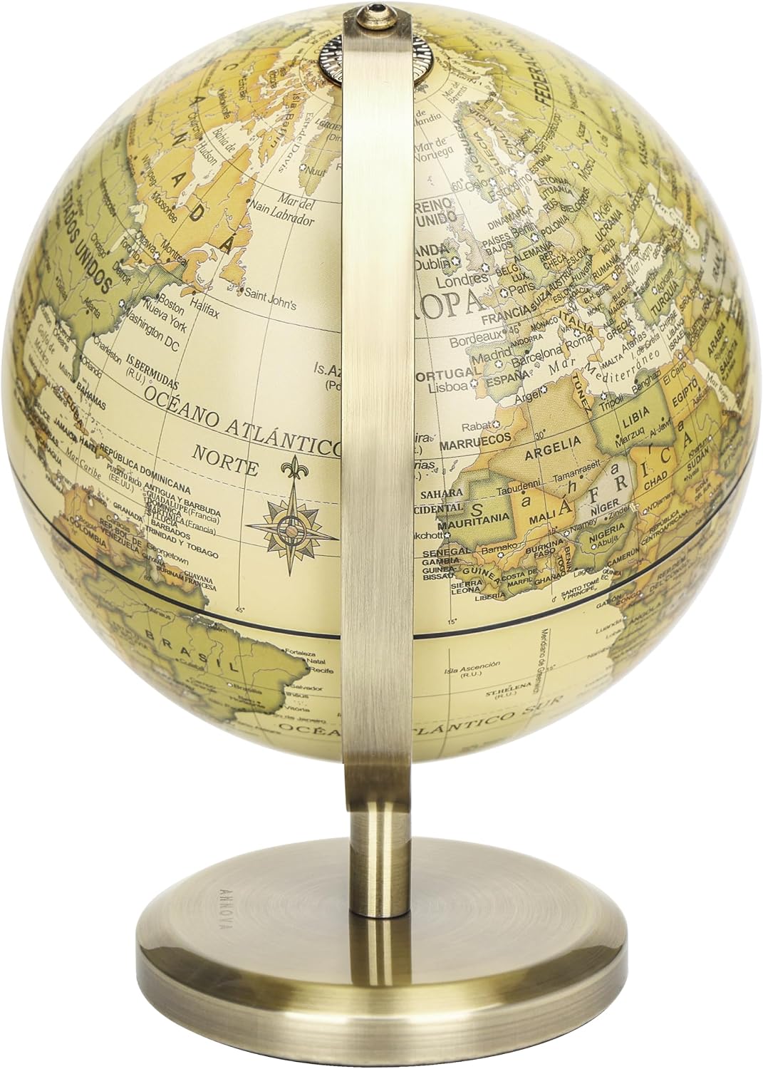 Annova Mini Antique Globe 4-inch / 10 cm - Antique Spanish - image 4