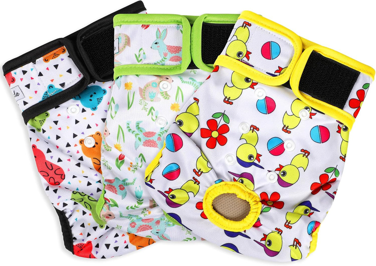 Washable Female Dog Diapers - Large（15"-17"Waist） / Animals - image 2