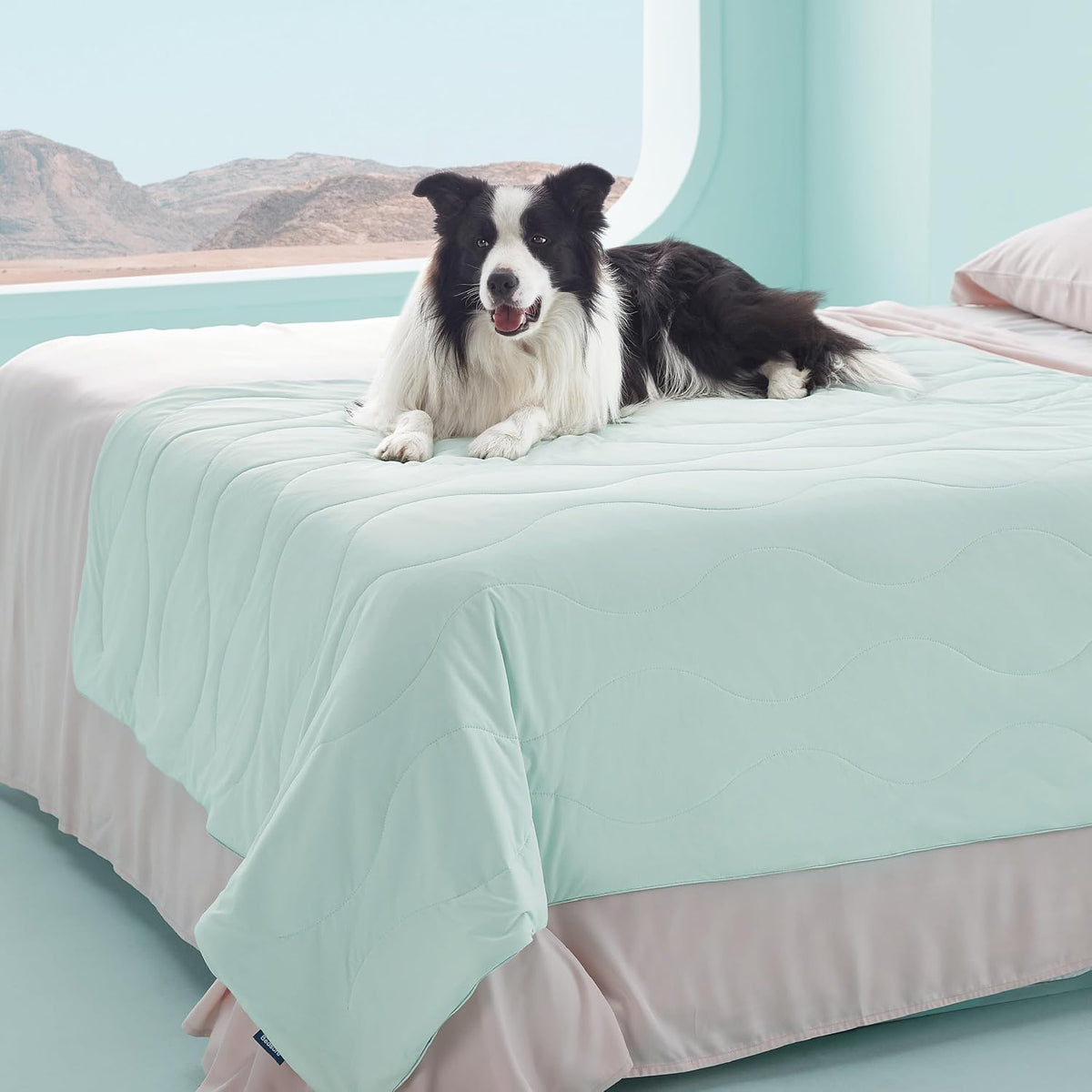 Bedsure ArcticMax Q-MAX>0.5 Premium Cooling Blanket for Medium - Turquoise Green / XL(50x60")
