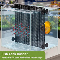 LINLAN 8 Pieces High-Density Aquarium Grid Plastic with 48 Brackets - 6pcs - image 4