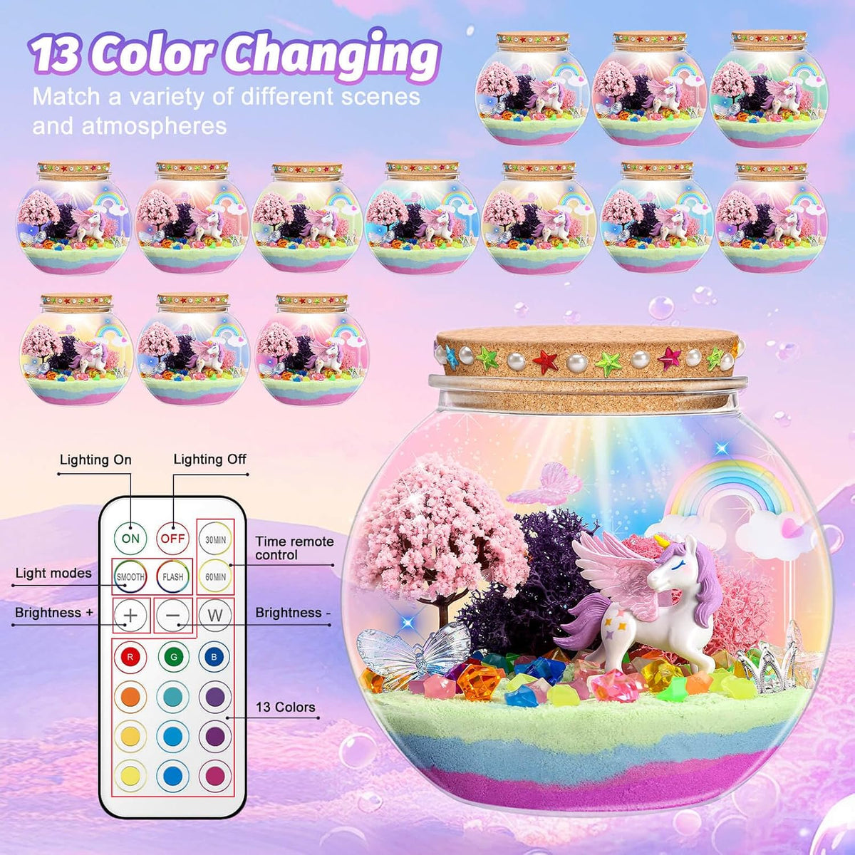 Ocean Light Up Terrarium Kit for Kids - Unicorn - image 3