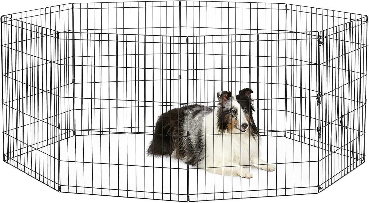 New World by MidWest 24-Inch Exercise Pen, No Door - Medium Dog Pen: 30-Inch High