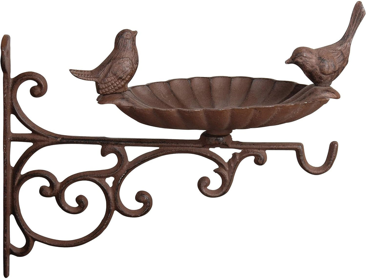 Esschert Design FB163 Cast Iron Birdbath with Bracket – Essentials for Birds - image 2