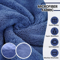Dog Bathrobe, Fast Drying Coat - Small / Blue - image 2